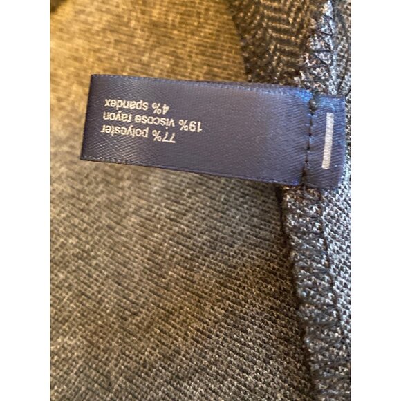 Eloquii By The Limited Gray Herringbone Wrap Front Dress 14/16 Three-Quarter Sle - Picture 7 of 8